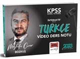 2023 KPSS Genel Yetenek İnteraktif Serisi Türkçe Video Ders Notları