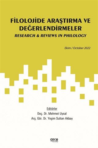 Filolojide Araştırma ve Değerlendirmeler / Ekim 2022