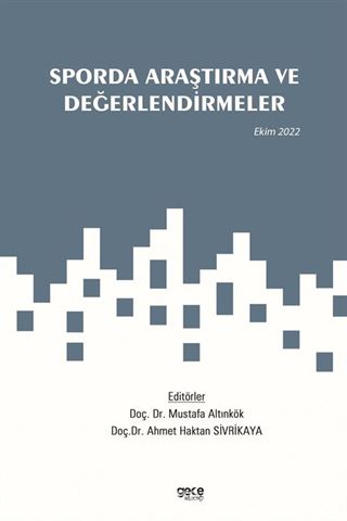 Sporda Araştırma ve Değerlendirmeler / Ekim 2022