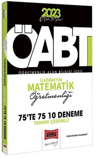 2023 KPSS ÖABT İlköğretim Matematik Öğretmenliği Tamamı Çözümlü 10 Deneme