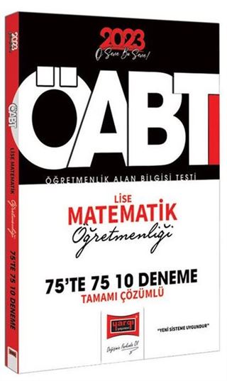 2023 KPSS ÖABT Lise Matematik Öğretmenliği Tamamı Çözümlü 10 Deneme