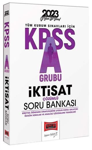 2023 KPSS A Grubu İktisat Tamamı Çözümlü Soru Bankası