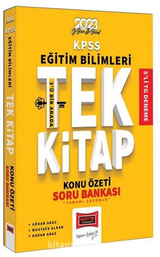 2023 KPSS Eğitim Bilimleri Tüm Dersler Tek Kitap Konu Özeti ve Tamamı Çözümlü Soru Bankası