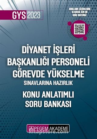 2023 Diyanet İşleri Başkanlığı Personeli Görevde Yükselme Sınavlarına Hazırlık Konu Anlatımlı Soru Bankası