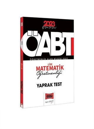 2023 KPSS ÖABT Lise Matematik Öğretmenliği Çek Kopart Yaprak Test