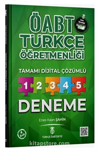 ÖABT Türkçe Öğretmenliği 5 Deneme Dijital Çözümlü