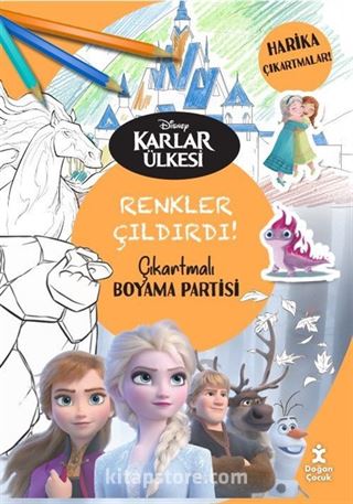 Disney Karlar Ülkesi Renkler Çıldırdı Çıkartmalı Boyama Partisi