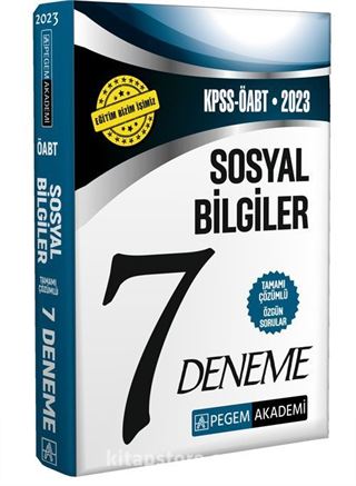 2023 KPSS ÖABT Sosyal Bilgiler Öğretmenliği 7 Deneme