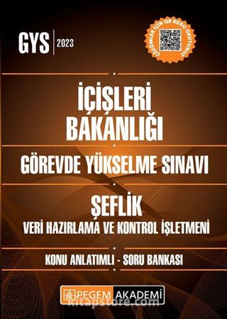 2023 İçişleri Bakanlığı Görevde Yükselme Sınavı Şeflik Unvanı-Veri Hazırlama Ve Kontrol İşletmeni Konu Anlatımlı Soru Bankası