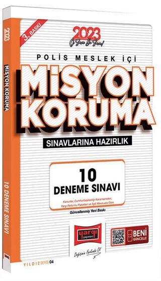 2023 Yıldız Serisi Polis Meslek İçi Misyon Koruma 10 Deneme Sınavı