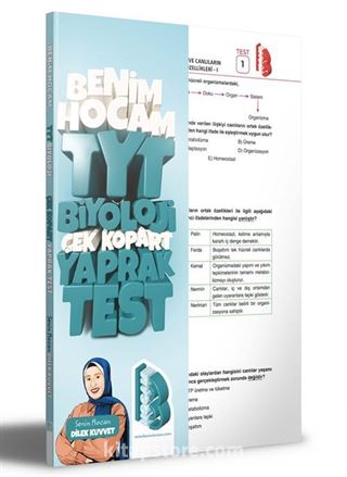 TYT Biyoloji Çek Kopar Yaprak Test