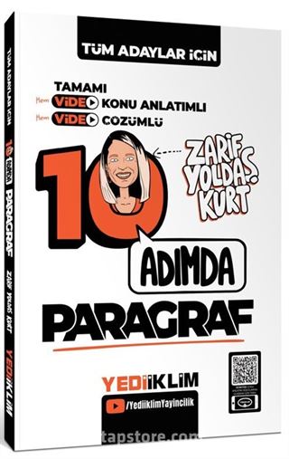 Tüm Adaylar İçin 10 Adımda Paragraf Video Konu Anlatımlı ve Video Çözümlü Soru Bankası