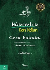 İmtiyaz Ceza Hukuku Genel Hükümler Hakimlik Ders Notları