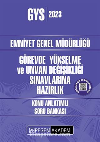 2023 Emniyet Genel Müdürlüğü Görevde Yükselme ve Unvan Değişikliği Konu Anlatımlı Soru Bankası