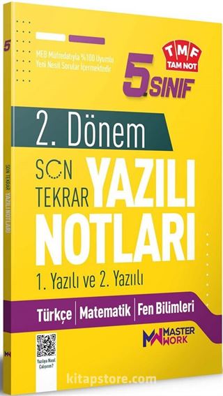 5. Sınıf 2.Dönem 1. ve 2. Yazılı Notları