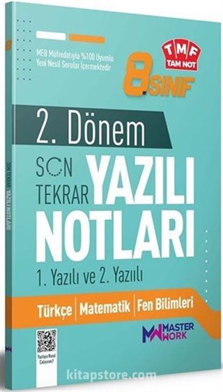 8. Sınıf 2.Dönem 1. ve 2. Yazılı Notları