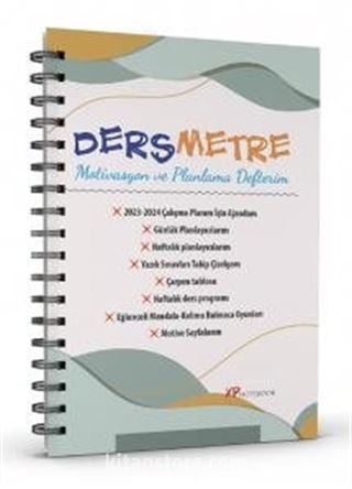 Dersmetre Motivasyon ve Planlama Defteri / Günlük ve Haftalık Planlayıcı