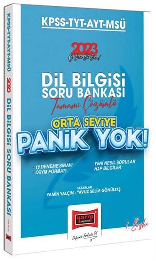 2023 KPSS-TYT-AYT-MSÜ Panik Yok Dil Bilgisi Tamamı Çözümlü Soru Bankası (Orta Seviye)