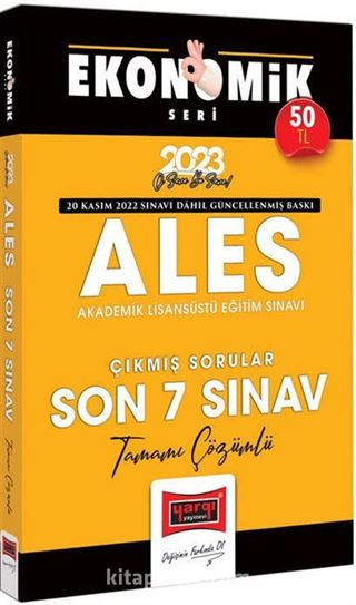 2023 ALES Tamamı Çözümlü Çıkmış Son 7 Sınav Soruları Ekonomik Seri (20 Kasım 2022 Sınavı Dahil)