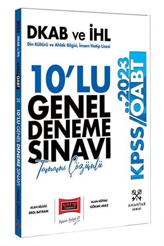 2023 ÖABT Din Kültürü ve Ahlak Bilgisi İmam Hatip Lisesi (Dkab ve İHL) Öğretmenliği Tamamı Çözümlü 10 Deneme