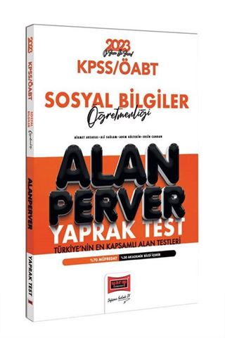 2023 KPSS ÖABT Sosyal Bilgiler Öğretmenliği Alanperver Yaprak Test