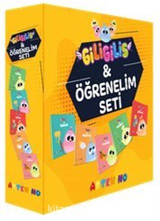 Giligilis ile Öğrenelim Seti (5 Kitap) / Eğitici Mini Karton Kitap Serisi