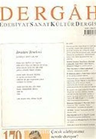 Dergah Edebiyat Sanat Kültür Dergisi / Ocak, Sayı 179, Cilt XV