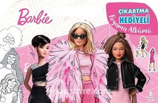 Barbie Çıkartma Hediyeli Boyama Albümü