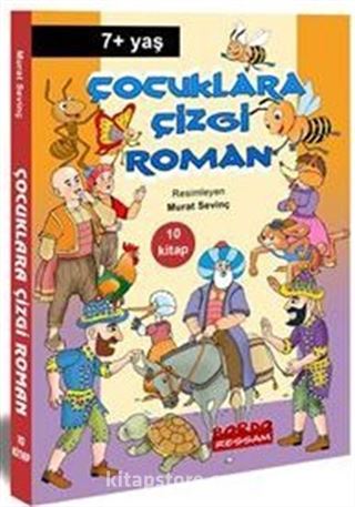 Çocuklara Çizgi Roman (Renkli Resimli 10 Kitap Set) 7+Yaş