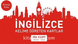 İngilizce Kelime Öğreten Kartlar Kırmızı Kutu (dirver-loud) (384 Kart)