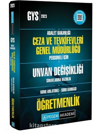 2023 Adalet Bakanlığı Ceza ve Tevkifevleri Genel Müdürlüğü Unvan Değişikliği Sın.Haz. Öğretmenlik Konu Anlatımlı Soru Bankası