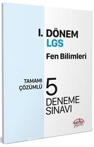 LGS I. Dönem Fen Bilimleri Çözümlü 5 Deneme Sınavı