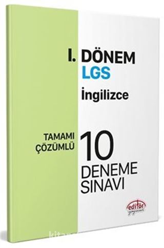 LGS I. Dönem İngilizce Çözümlü 10 Deneme Sınavı