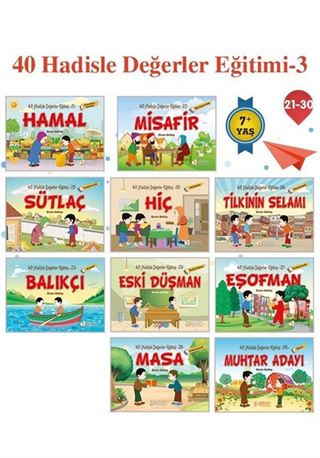 40 Hadisle Değerler Eğitimi 3 (10 Kitap)