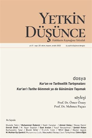 Yetkin Düşünce Sayı: 20 Ekim-Kasım-Aralık 2022