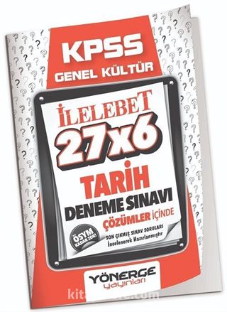 2023 KPSS Tarih İlelebet 27x6 Deneme Çözümlü