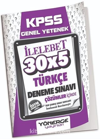 2023 KPSS Türkçe İlelebet 30x5 Deneme Çözümlü