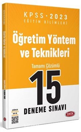 2023 KPSS Eğitim Bilimleri Öğretim Yöntem ve Teknikleri Tamamı Çözümlü 15 Deneme Sınavı