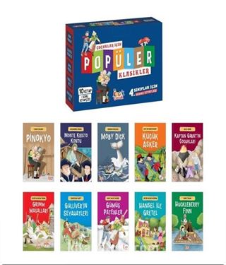 Çocuklar İçin Popüler Klasikler (10 Kitap+Soru Kitapçığı)