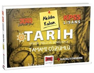 2023 KPSS Lisans Pratik Tablo ve Şemalarla Akılda Kalan Tarih Tamamı