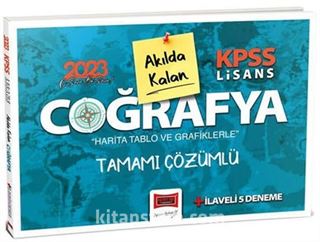 2023 KPSS Lisans Pratik Tablo ve Şemalarla Akılda Kalan Coğrafya Tamamı Çözümlü 5 Deneme İlaveli