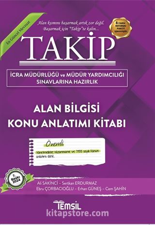 Takip İcra Müdürlüğü Sınavı Alan Bilgisi Konu Anlatımı