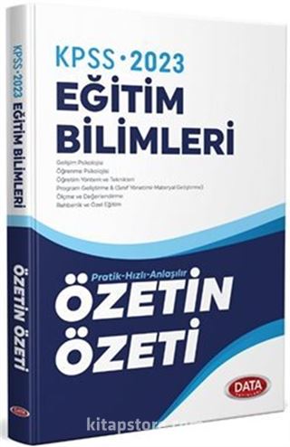 2023 KPSS Eğitim Bilimleri Özetin Özeti