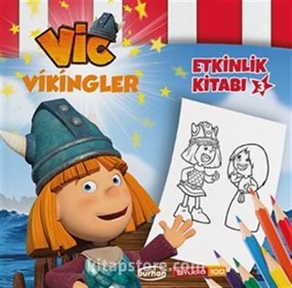 Vikingler Etkinlik Kitabı 3 / Boya Yaz Çiz Bul