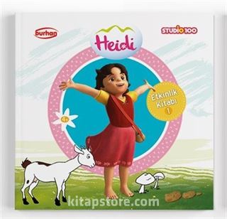 Heidi Etkinlik Kitabı 1 / Boyama, Alıştırma, Eşleştirme, Bulmaca, Yaz çiz Bul