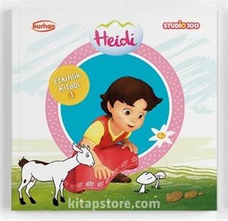 Heidi Etkinlik Kitabı 3 / Boyama, Alıştırma, Eşleştirme, Bulmaca, Yaz Çiz Bul