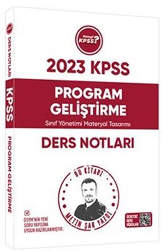 2023 Hangi KPSS Program Geliştirme Ders Notları