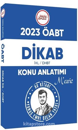 2023 Hangi ÖABT Emre Hoca Dikab İhl Dhbt Mearic Konu Anlatımlı Kitap