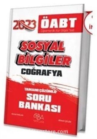 2023 ÖABT Sosyal Bilgiler Coğrafya Soru Bankası Çözümlü