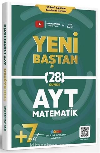 YKS AYT Matematik 28 Günde Yeni Baştan Soru Bankası